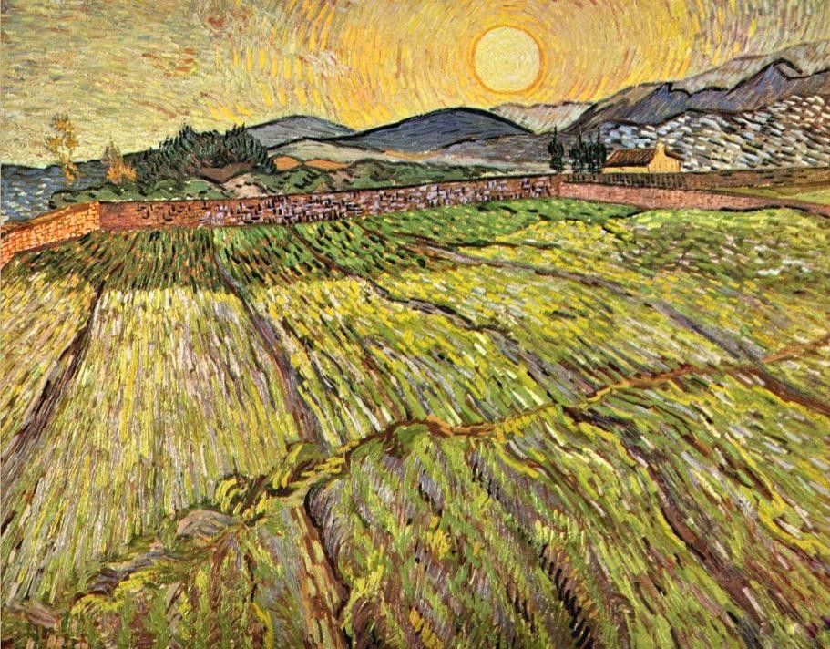 Vincent van Gogh Landscape with Ploughed Fields